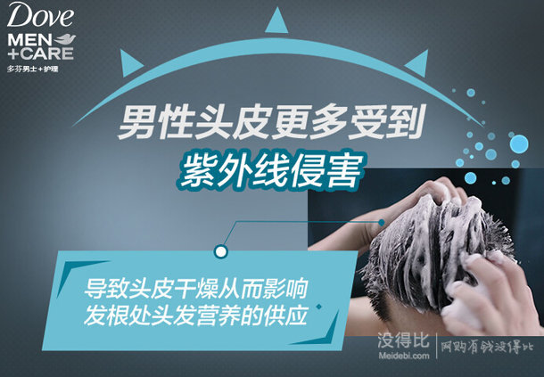 DOVE 多芬 男士護(hù)理 旅行套裝(養(yǎng)根健發(fā)50ml+舒適凈爽50ml)