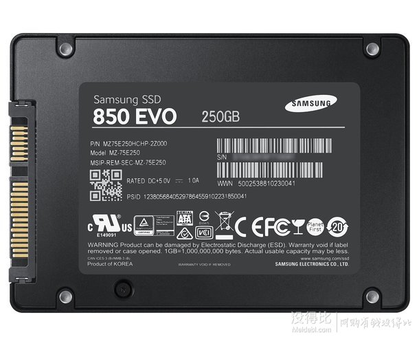 Samsung三星850 EVO 250GB 固态硬盘