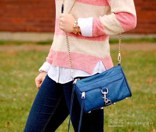 Rebecca Minkoff 瑞貝卡明可弗 Mini Mac 女士真皮斜挎包