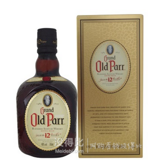 Old Parr 老伯威 12年蘇格蘭威士忌750ml 188元（288-100）
