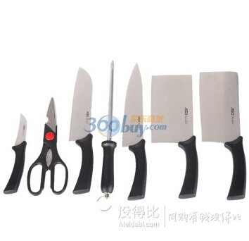 ASD 愛(ài)仕達(dá) 皓銳八件套刀+湊單品   90元包郵（199元，滿減+用券）