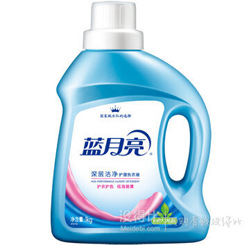 藍月亮 深層潔凈洗衣液（自然清香）1kg/瓶 折約9.9元（19.9元，199-100）