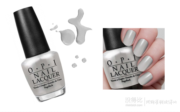 OPI 指甲油 花園中的精靈天使絲絨銀 L03 30ml 39元(可滿199-80券)