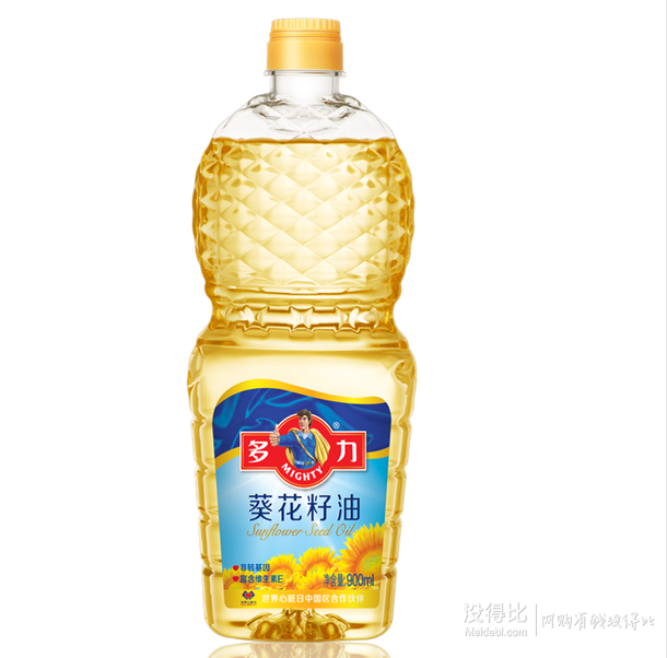 不限購！多力   非轉(zhuǎn)基因葵花油900ml     9.9元