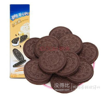 自提白菜！Oreo 奧利奧 巧輕脆薄片夾心 柔滑香草慕斯味 104g   1元（6-5）