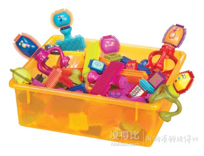 B.Toys 美國(guó)系列玩具之布萊斯特鬃毛積木75片   259元包郵（359-100）