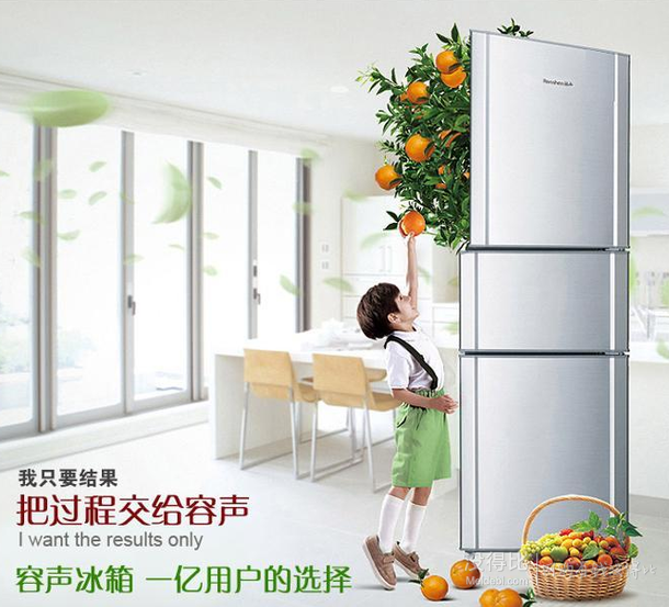 Ronshen 容聲 202升 三門冰箱 BCD-202M/TX6-GF61-C