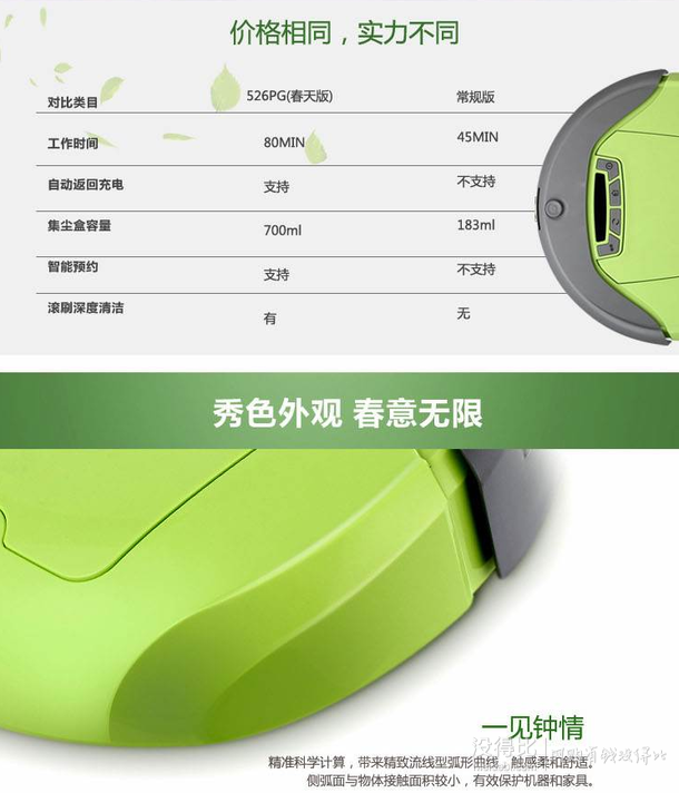 ECOVACS 科沃斯 526-PG 智能機(jī)器人吸塵器  