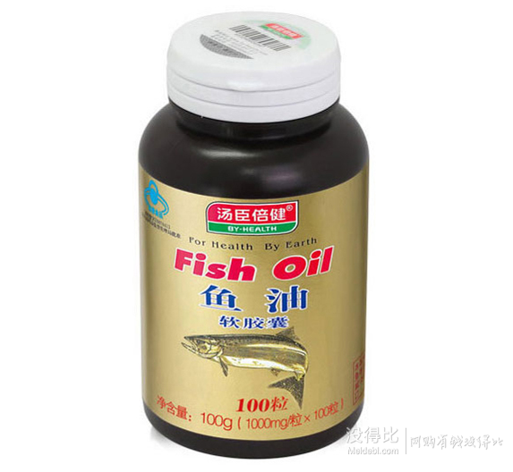 湯臣倍健 魚油軟膠囊 1000mg*100粒 折合44元/瓶(88，買1送1)