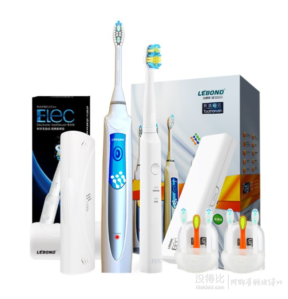 Lebond力博得 ilife系列 I3聲波電動牙刷（6刷頭+送干電池電動牙刷） 269元包郵