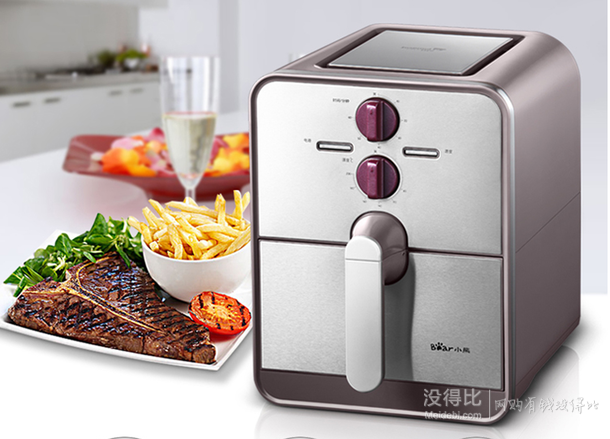 手機端！Bear 小熊 QZG-A13M1 空氣油電炸鍋 2.4L  329元（399-50-20）