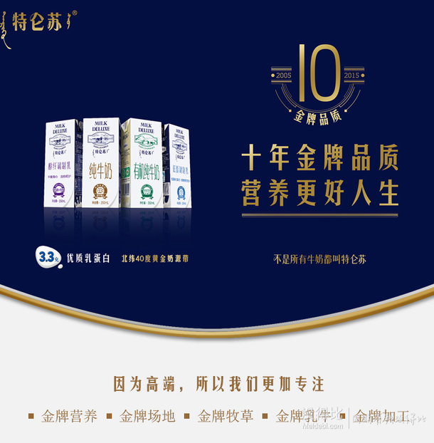蒙牛 特侖蘇 醇纖調(diào)制乳 250mlx12盒+贈(zèng)香蕉大眼萌乳品250mlx16盒 49.9元