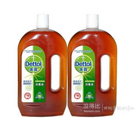 Dettol 滴露 消毒液1.15L*2(雙瓶裝)  55元包郵（110元，可滿200減100）