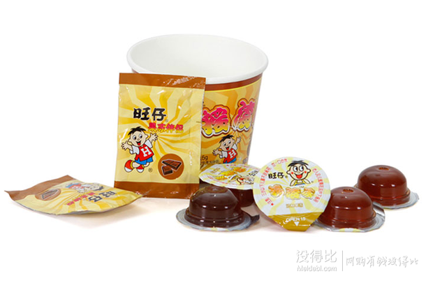 部分地區(qū)有貨：旺仔 搖滾果凍 巧克力味 116g/盒 1.9元
