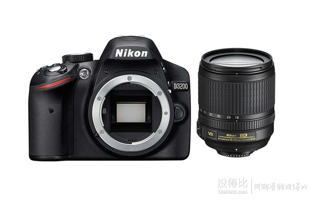 Nikon 尼康 D3200 單反相機(jī)套機(jī)（AF-S DX VR 18-105mm f/3.5-5.6G ED 防抖鏡頭） 