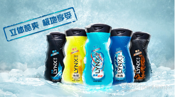 限華北！LYNX 凌仕 男士醒體沐浴露 600ml + 100ml * 2瓶 折12.45元（24.9，滿199-100）