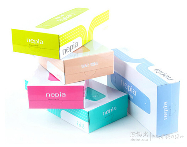 移動端：Nepia妮飄 盒裝面紙 纖巧 150抽*5盒  16.9元