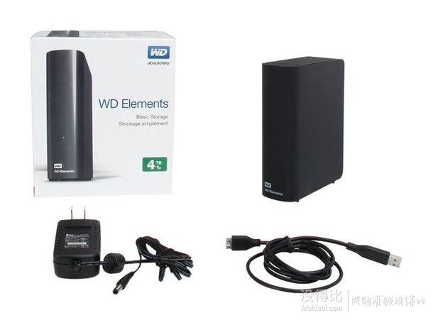 WD西數(shù) Elements 4TB  3.5寸外置硬盤(pán) USB3.0