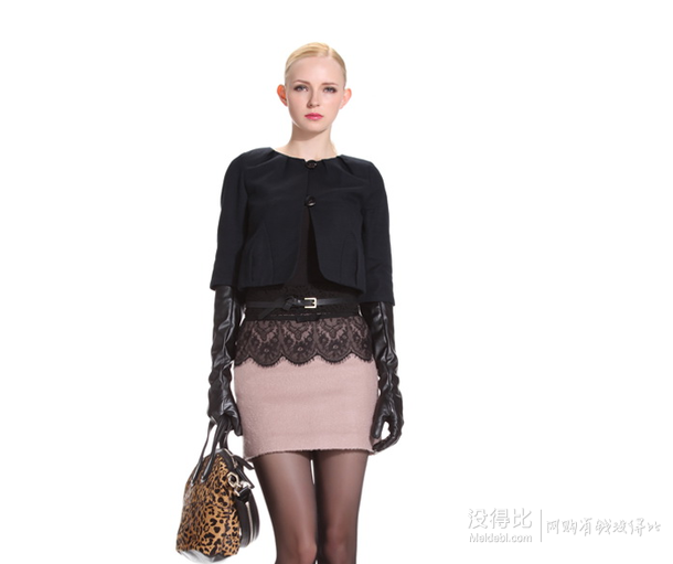 ochirly 歐時力 女式 短外套 1111041860090  99.5元（350元，199元任選2件）