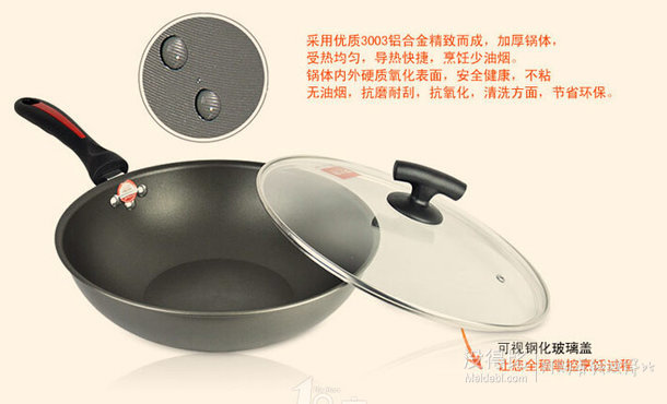 COOKER KING炊大皇 健康無油煙鍋電磁爐版CKN4632BF 32CM  折約45/件（89，滿199-100）