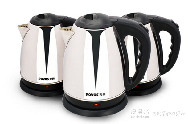 低價再來！POVOS 奔騰 PK1598T 電水壺 銀色 1.5L  手機端 29.9元