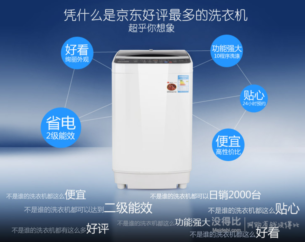 手機(jī)端：TCL XQB50-1678NS 5公斤 6鍵十程序 全自動(dòng)洗衣機(jī)（淺灰色）699元