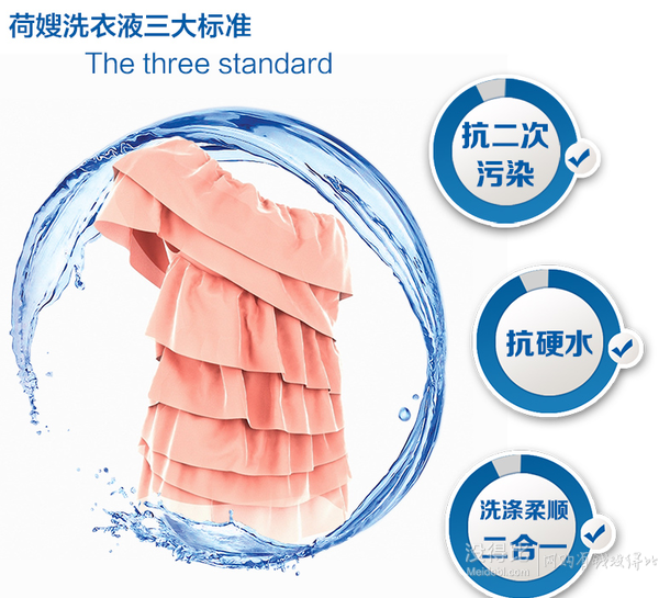 單買(mǎi)好價(jià)！荷嫂  柔潔型呵護(hù)洗衣液2kg  7.9包郵（15.9-8）