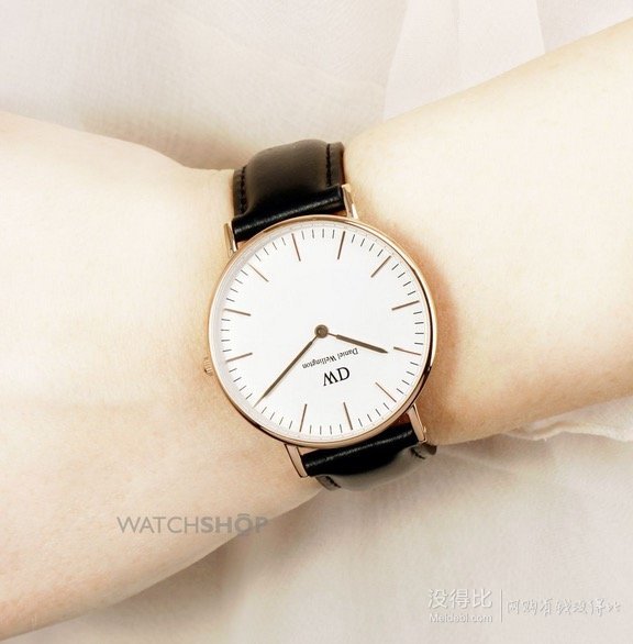 情侶對(duì)表！Daniel Wellington 女士 0508DW 時(shí)尚腕表 皮帶款