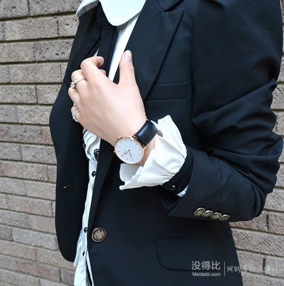 情侶對(duì)表！Daniel Wellington 女士 0508DW 時(shí)尚腕表 皮帶款