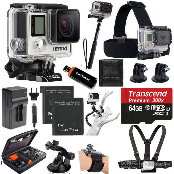 GoPro HERO4銀色款+超級戶外套裝