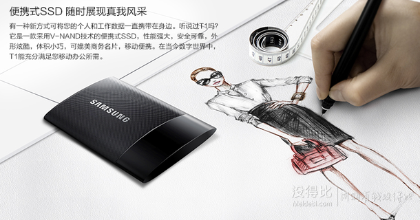 SAMSUNG 三星 T1系列 250GB SSD固態(tài)硬盤 799元包郵