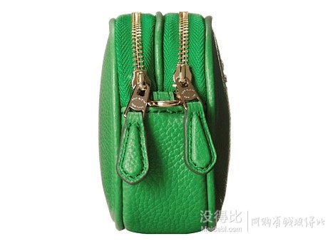 COACH蔻馳 Polished Pebble 時(shí)尚雙拉鏈真皮小挎包
