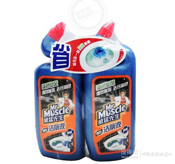威猛先生 強(qiáng)效雙包裝潔廁液500g*2（瓶裝） 12.8元