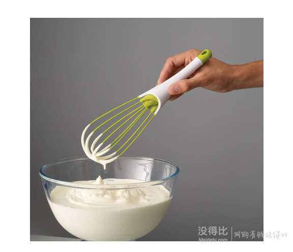 直郵好價！英國Joseph Silicone可旋轉打蛋器  綠白款