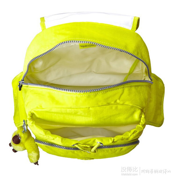 Kipling 凱浦林 Ravier 休閑雙肩包 黃色