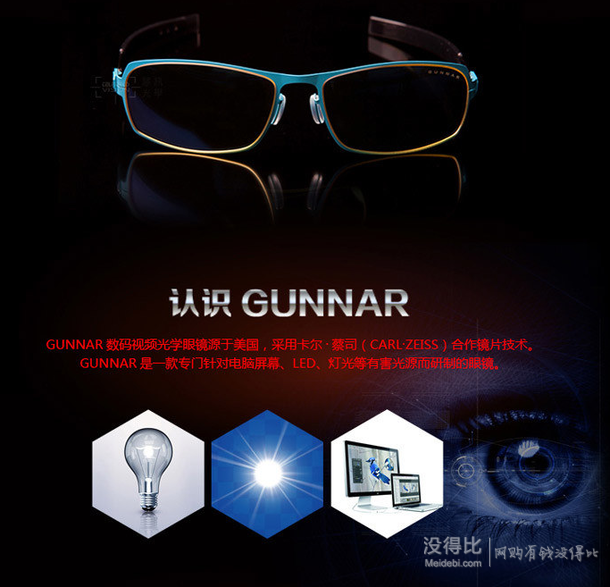 GUNNAR MLG 防輻射抗疲勞眼鏡 279元（349元， 2件8折）