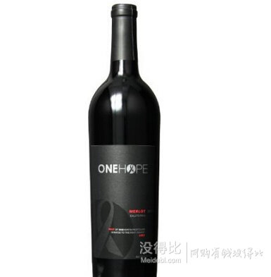 美國直采：OneHope 一個希望 2012 加州梅洛紅葡萄酒 750ml  折91元（124元，滿199-66）