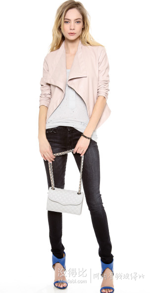 降價(jià)！Rebecca Minkoff Quilted Mini Affair 女款鏈條單肩包