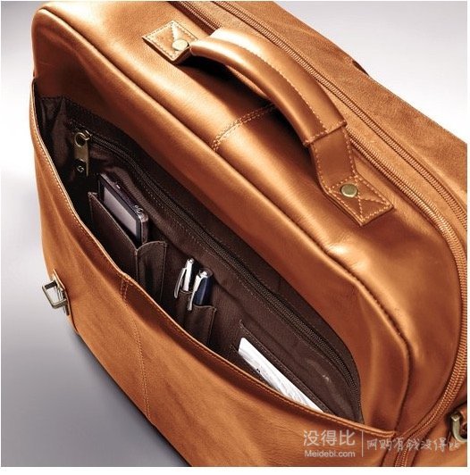 近期好價(jià)！Samsonite 新秀麗 Colombian 真皮公文包