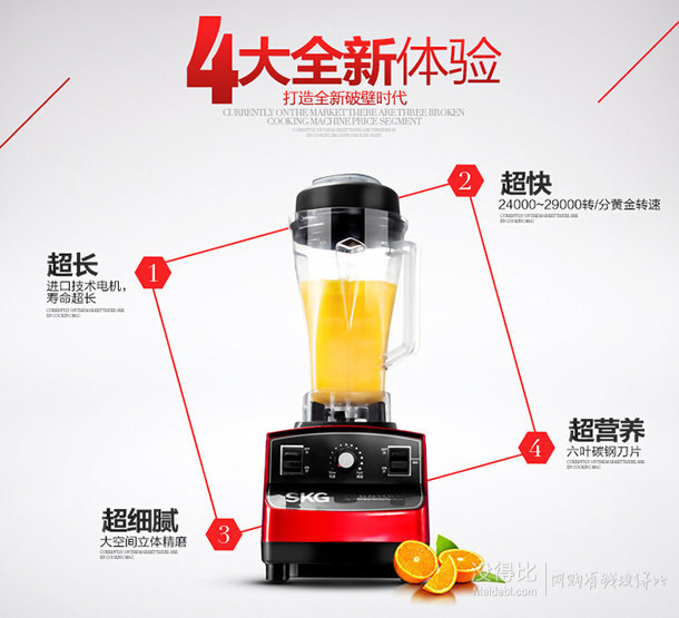 SKG 1246 多功能破壁料理機(jī)    299元包郵