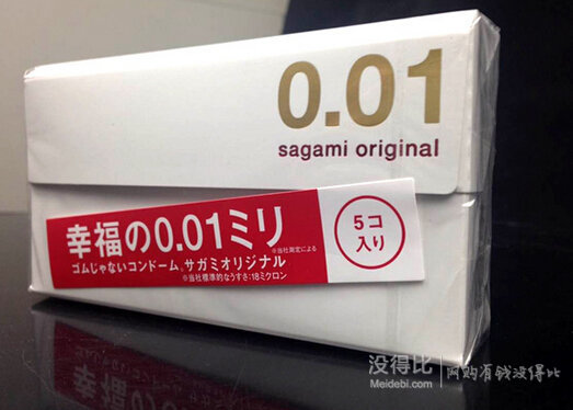 銷量第一！SAGAMI 相模 0.01mm安全套   5片裝