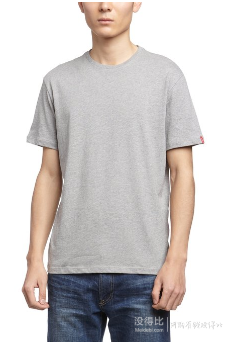 Levi's 李維斯 Pack Tee 兩件裝 男式 短袖T恤 82176-0005 白灰雙色 155.35（下單6.5折）