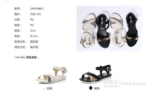 INNET/茵奈兒    PU女涼鞋UHX58BL5