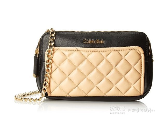 Calvin Klein Quilted Lamb Chain女士羊羔皮挎包