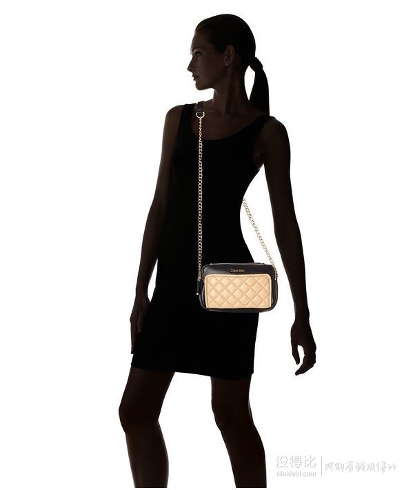 Calvin Klein Quilted Lamb Chain女士羊羔皮挎包