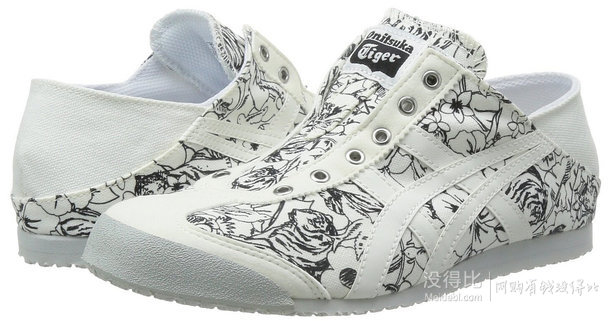 Onitsuka Tiger 鬼塚虎 中性 休閑跑步鞋 TH5K1Q-9999 白花紋/白色432包郵（540，下單8折）