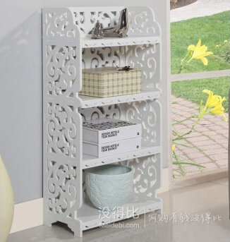 生活誠品 春花木塑四層架MQ22042-4W 99元（199-100）