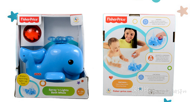 限地區(qū)：Fisher Price 費雪 噴水洗浴小鯨魚 V4377 99元包郵