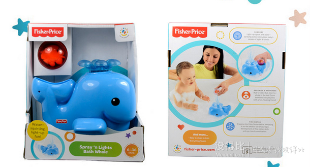 限地區(qū)：Fisher Price 費(fèi)雪 噴水洗浴小鯨魚(yú) V4377 99元包郵