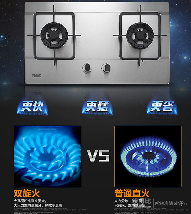 差價(jià)明顯：macro萬家樂  JZT-DQZ01(天然氣)(SN) 嵌入式燃?xì)?598元